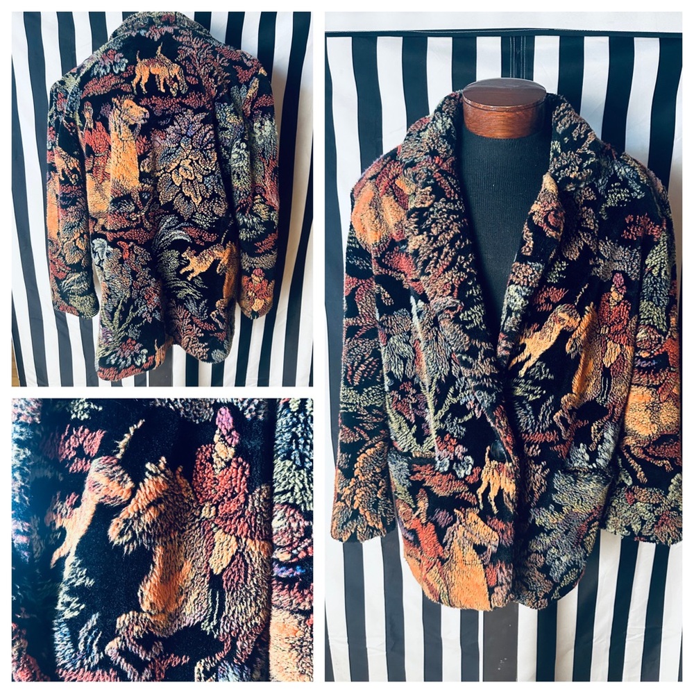 Donnybrook Vintage “the Hunt” Faux Fur Coat